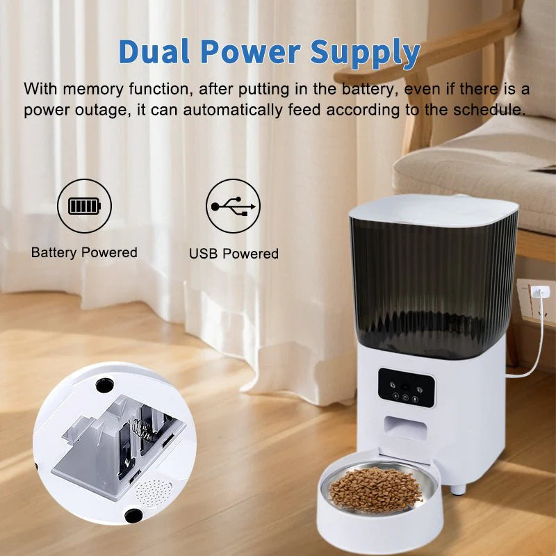 HEYBO Pet Feeder Automatic Camera | Automatic, App Control
