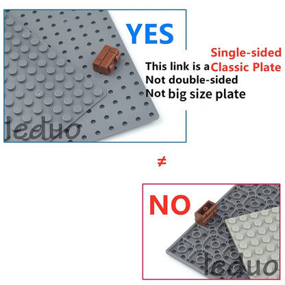 32X32 32X16 Dots Classic Base Plates Blocks Small Size DIY Bricks Baseplates ABS Plastic Assembly Plate Blocks for Children Kids